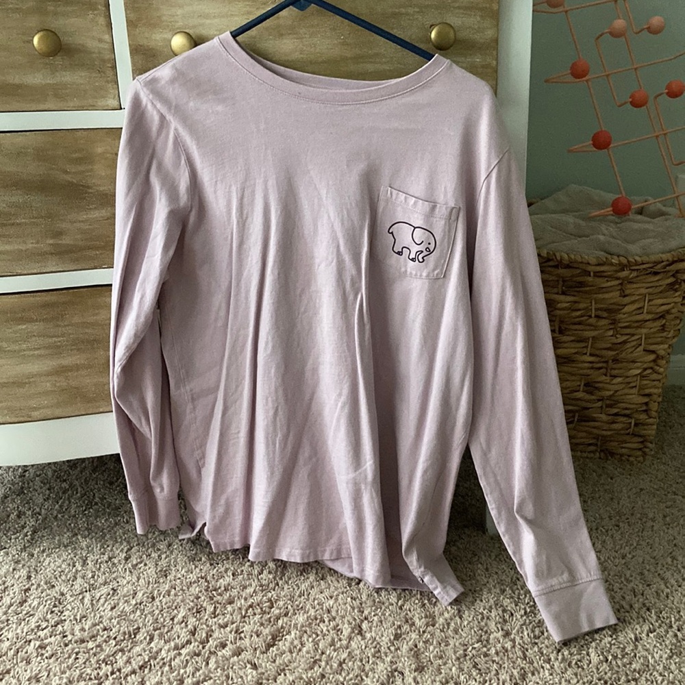 medium, purple ivory, Ella long sleeve T-shirt